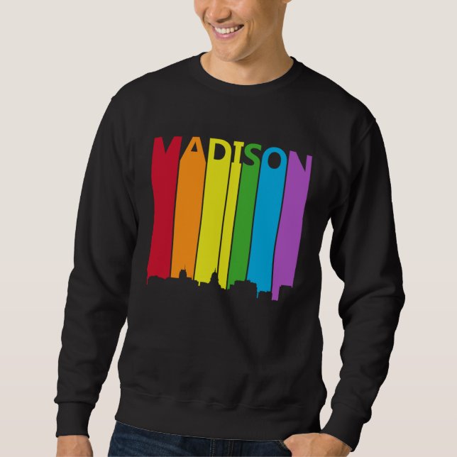 Sudadera Madison Skyline LGBT Pride (Anverso)