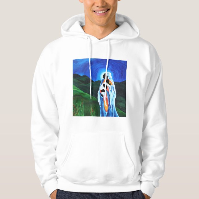 Sudadera Madonna y niño - espere el mundo 2008 (Anverso)
