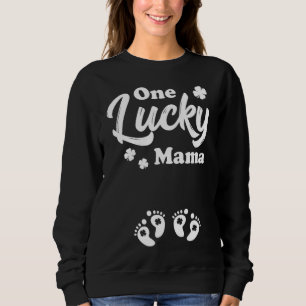 Sudadera Madre afortunada de gemelos, embarazo de patronos