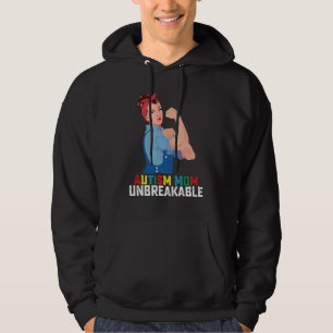 Sudadera Madre Autista Inquebrantable Orgullosa Familia Aut