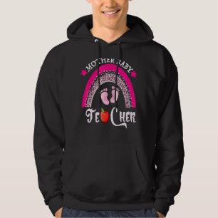 Sudadera Madre bebé profesora lindo anuncio de embarazo arc