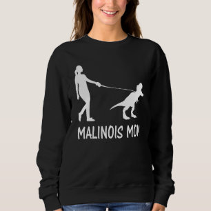 Sudadera Madre belga malinois Dinosaur Trex Dox Dueñas