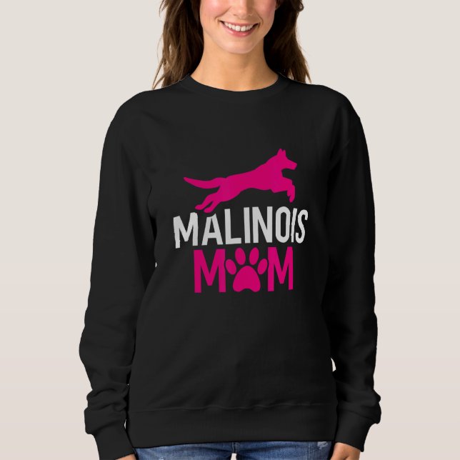 Sudadera Madre belga malinois Policía K9 Perro (Anverso)