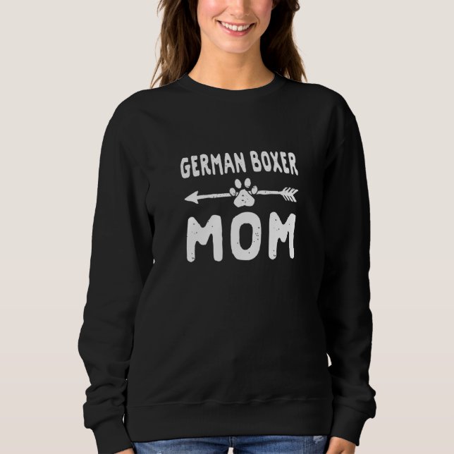 Sudadera Madre Boxer Alemán Perro Boxer Alemán Raza De Perr (Anverso)