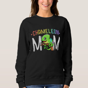 Sudadera Madre Chameleon Mascota Reptile Lizard Madre