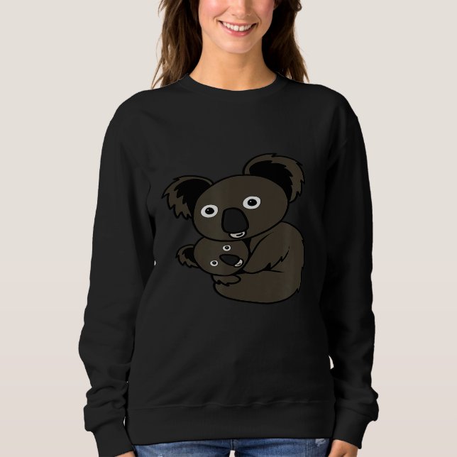 Sudadera Madre Cuta Koala Con Animal De Cub (Anverso)