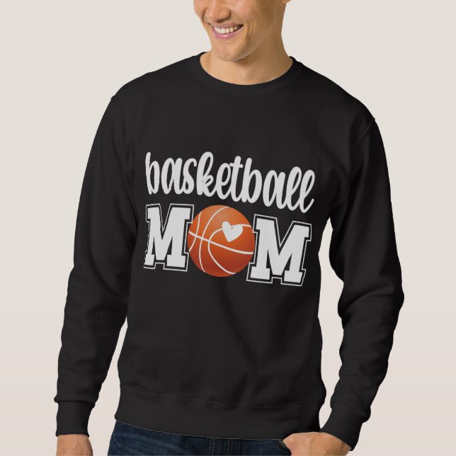 Sudadera Madre De Baloncesto Baloncesto Madre De Un Balonce (Anverso)