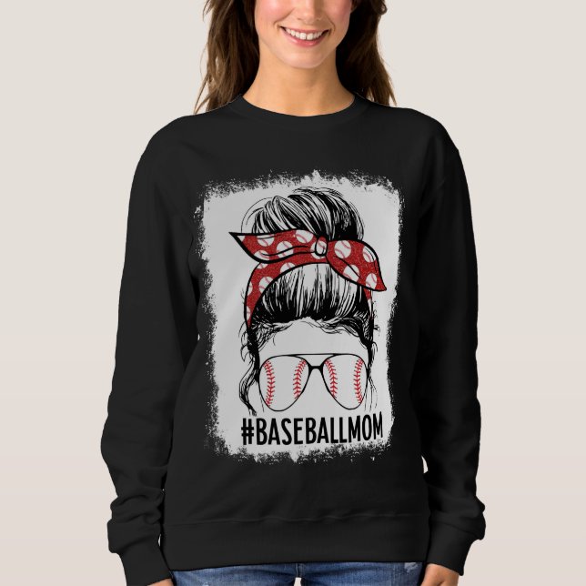 Sudadera Madre de béisbol con sangre desordenada Día de jue (Anverso)