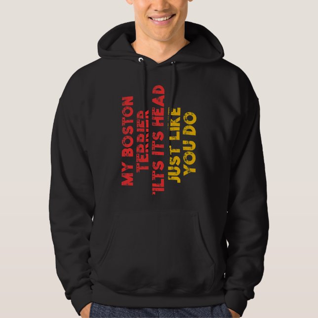 Sudadera Madre de Boston Terrier Papá Noel Dueño del Perro (Anverso)