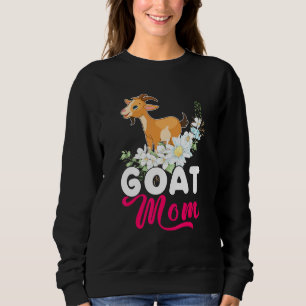 Sudadera Madre De Cabra Feliz Día De La Madre Flor Floral D