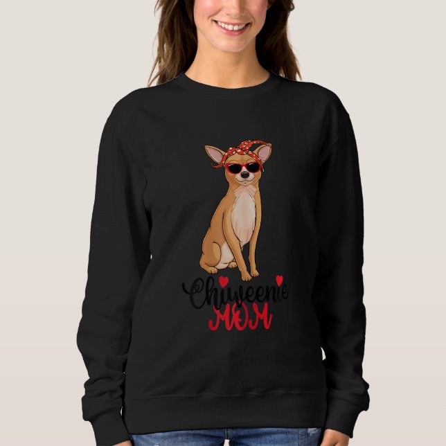 Sudadera Madre de Chiweenie Dog Chiweenie (Anverso)