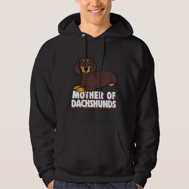 Sudadera Madre De Dachshunds (Anverso)
