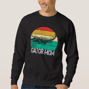 Sudadera Madre de gator vintage Reptile Alligator Madre