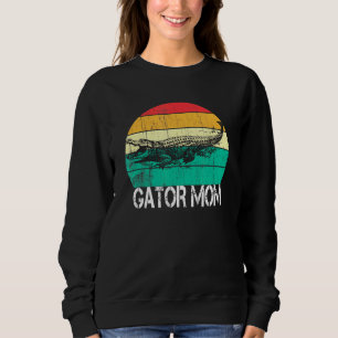 Sudadera Madre de gator vintage Reptile Alligator Madre