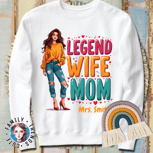 Sudadera Madre de la esposa retro leyenda madre de Día de l