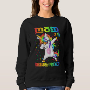 Sudadera Madre De La Princesa De Cumpleaños Dabbing Unicor