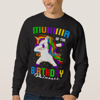 Sudadera Madre de la princesa de cumpleaños Unicorn Dabbing