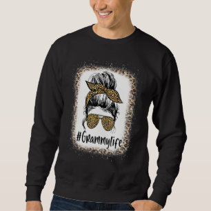 Sudadera Madre de leopardo de la piel de un pelo crudo