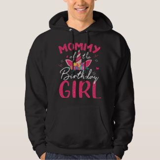 Sudadera Madre De Los Chicas De Cumpleaños Madre Unicornio