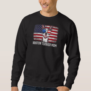 Sudadera Madre de madre norteamericana de la bandera de mad