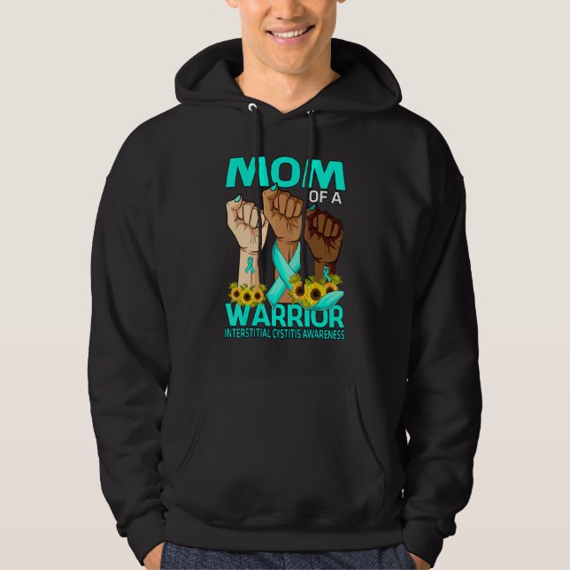 Sudadera Madre De Mano De Un Guerrero Intersticial Cystitis (Anverso)