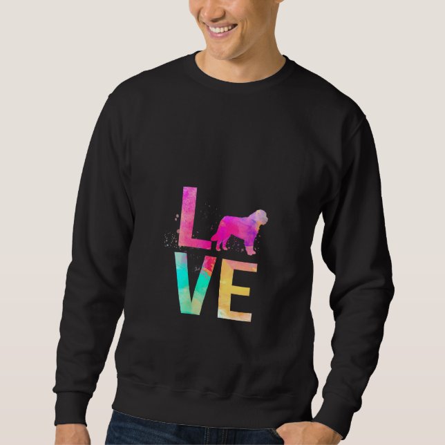 Sudadera Madre de perro colorida de Terranova (Anverso)