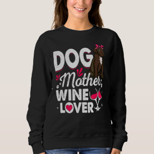 Sudadera Madre de perro dulce vino dane día de madre de per
