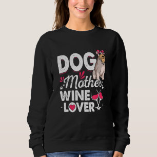 Sudadera Madre de perro dulce vino Schnauzer Día de la madr