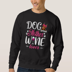 Sudadera Madre de perro linda vino Doberman Día de la madre