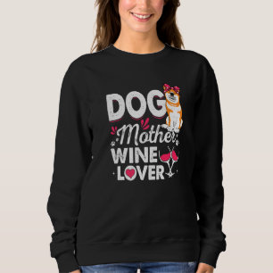 Sudadera Madre de perro lindo vino Shiba Inu Día de la Madr