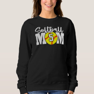 Sudadera Madre de Softbol Número 5