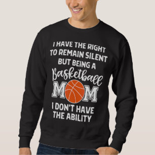 Sudadera Madre del baloncesto de las mujeres, mamá del balo