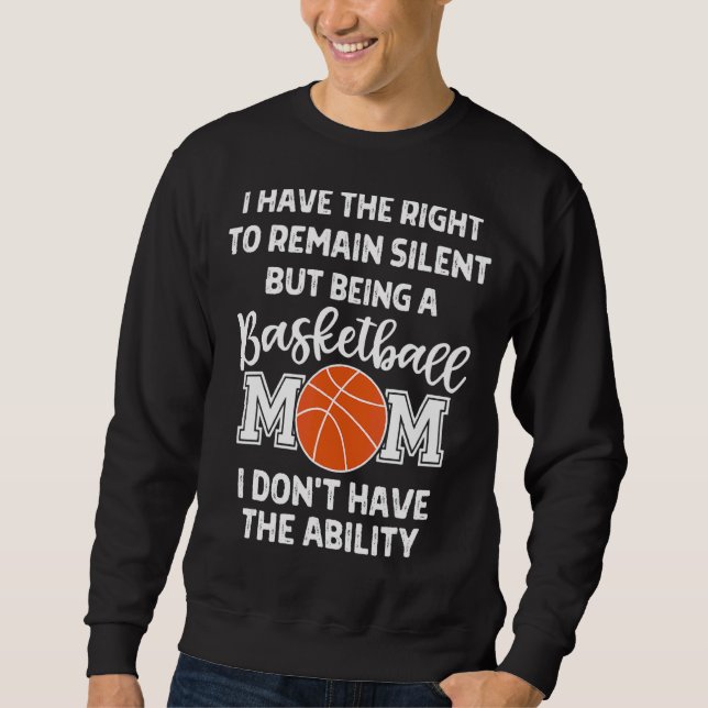 Sudadera Madre del baloncesto de las mujeres, mamá del balo (Anverso)