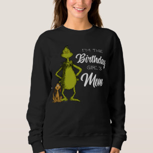 Sudadera Madre del Chica de cumpleaños Grinch Chalkboard