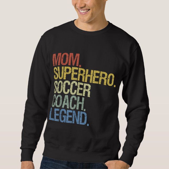 Sudadera Madre del entrenador de fútbol (Anverso)