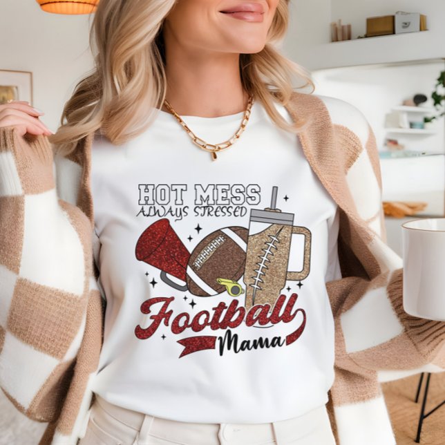 Sudadera Madre del fútbol, el lío caliente Cute Gameday (Subido por el creador)