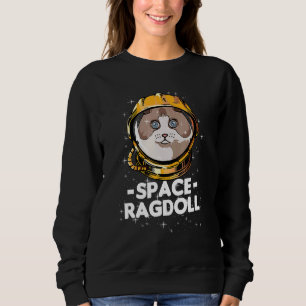 Sudadera Madre del gato Astronauta espacial Ragdoll
