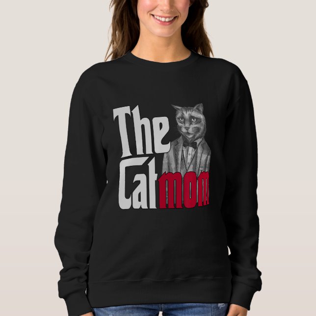 Sudadera Madre del gato Madre de la madre loca del gato Mam (Anverso)