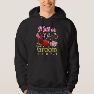 Sudadera Madre Del Groom Feliz Boda Flor Zapato Rosa