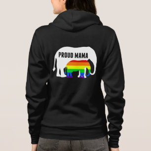 Sudadera Madre del orgullo gay: Mamá orgullosa elefante ar