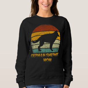 Sudadera Madre del pastor alemán retro Doxie Dog Dueño del 