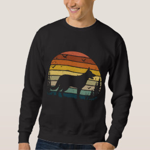 Sudadera Madre del pastor alemán retro vintage papá perro M