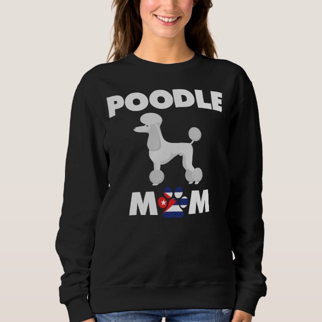 Sudadera Madre del perro caniche cubano (Anverso)