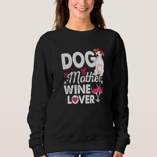 Sudadera Madre del perro: Jack Russell Terrier Perro de Mad (Anverso)