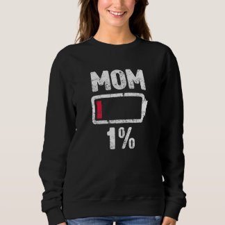 Sudadera Madre divertida y cansada con poca batería, mami d