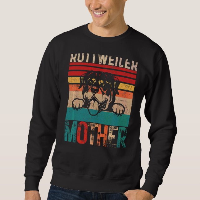 Sudadera Madre dueña de perro, madre, Rottweilers, perros W (Anverso)
