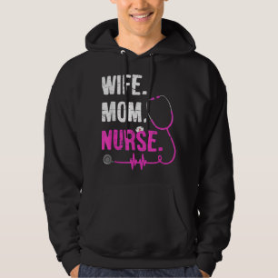 Sudadera Madre Esposa Enfermera RN LPN Enfermera divertida