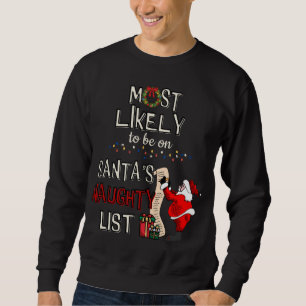 Sudadera Madre favorita de Santa María Navidad enciende a S