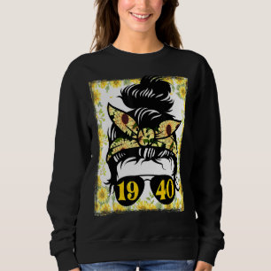 Sudadera Madre Girasol Nacida En 1940 Madera Jardinera