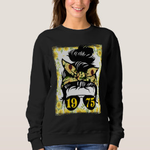 Sudadera Madre Girasol Nacida En 1975 Madera Jardinera